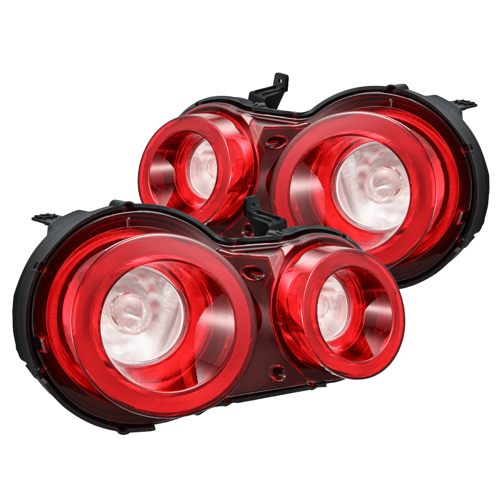 AlphaRex NOVA Prismatic LED Tail Lights for 2009-2025 Nissan GT-R R35 Red Clear - main view