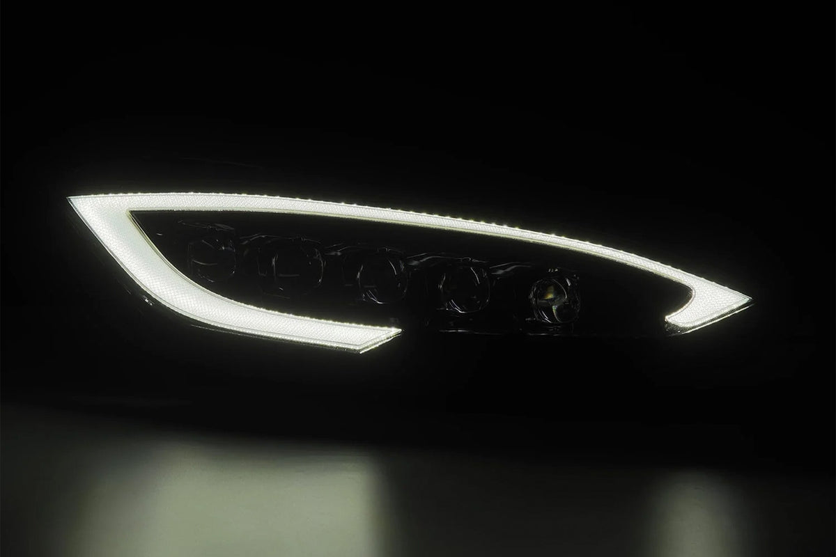 Tesla Model S NOVA Headlights - LED tube DRL detail