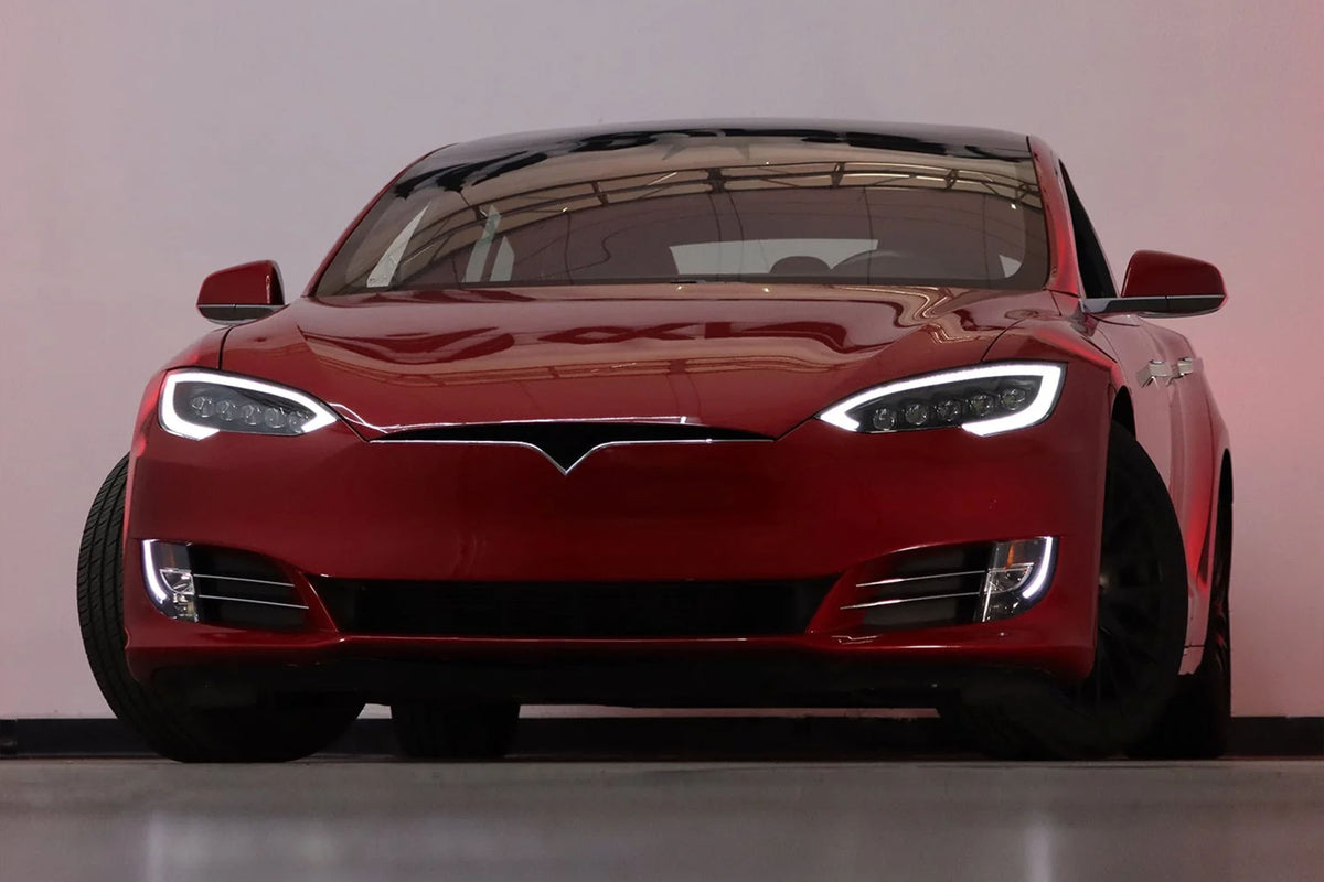 Tesla Model S NOVA Headlights - installed on vehicle