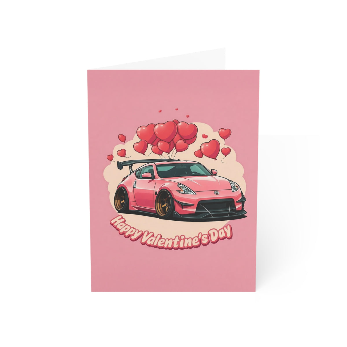 Valentine's Day Nissan 370Z greeting card