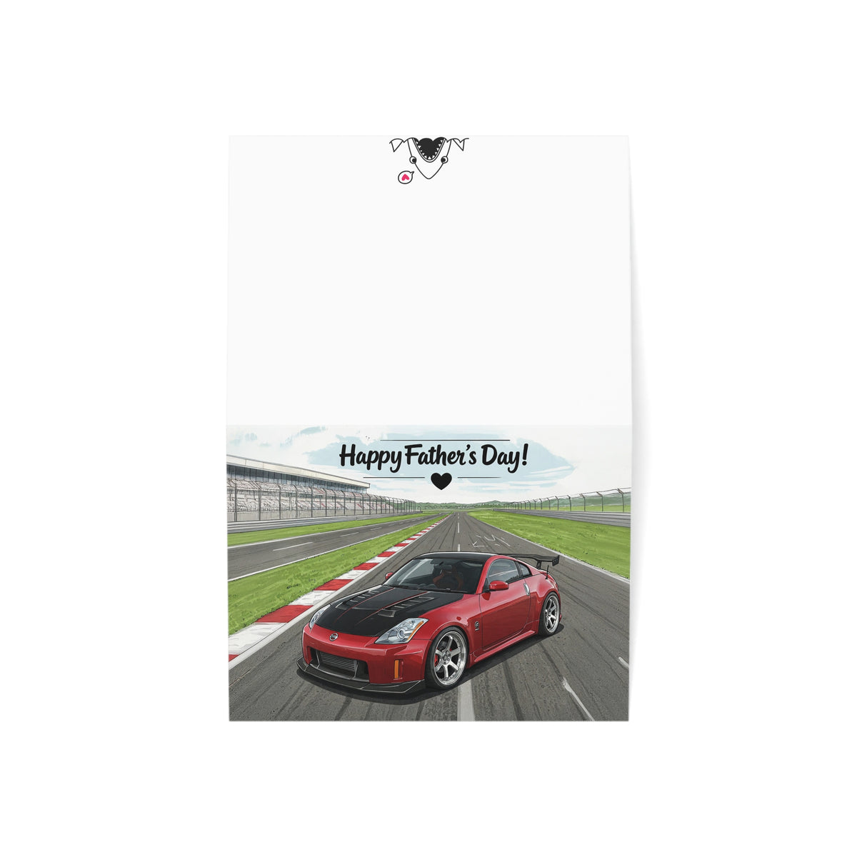 Father's Day Nissan 350Z greeting card — view 3