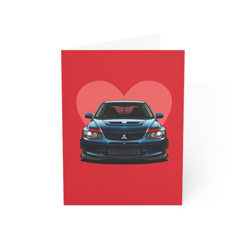 Valentine's Day Mitsubishi Lancer Evo VIII Greeting Card