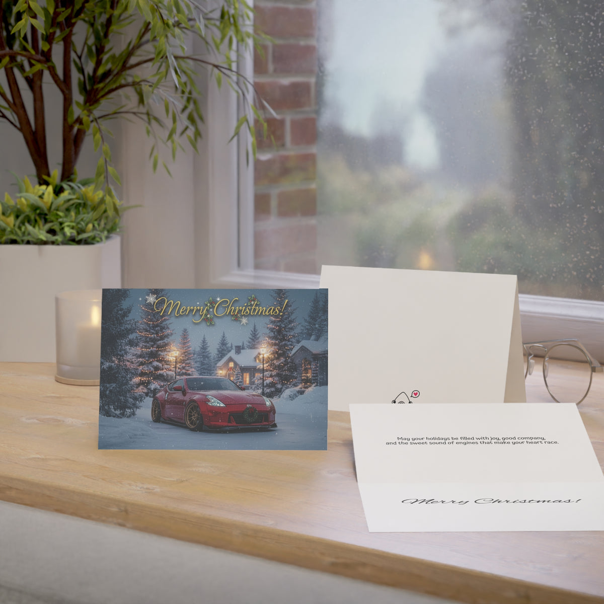 Christmas Nissan 370Z greeting card — view 5