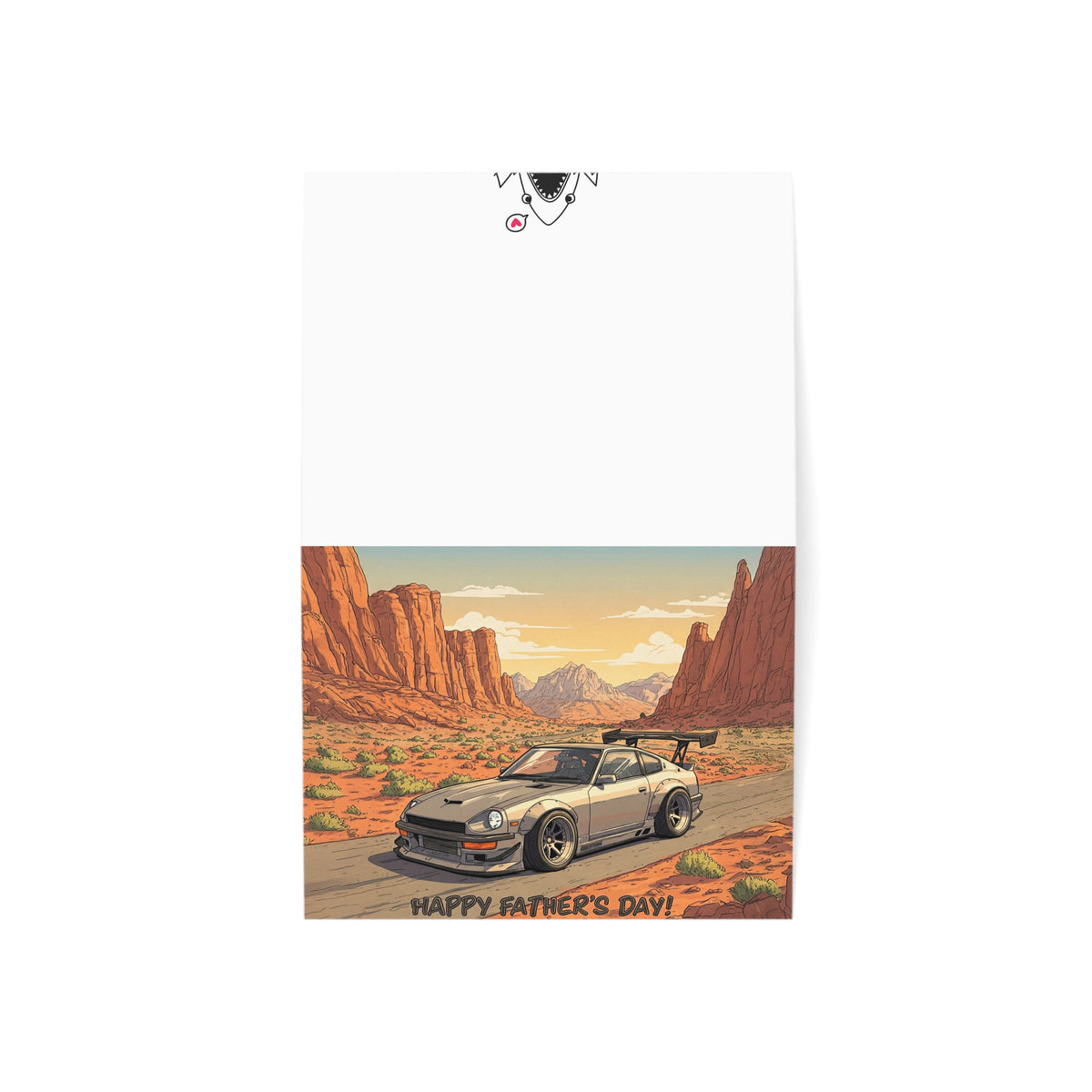 Father's Day Nissan Z greeting card — view 3