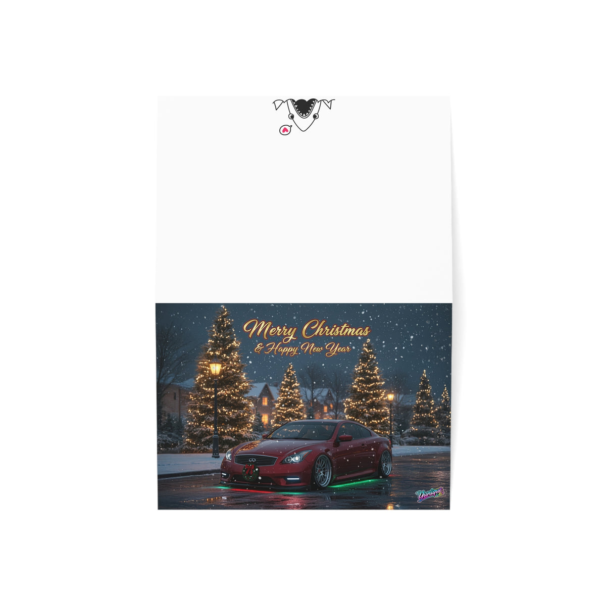 Christmas Infiniti G37 Coupe greeting card — view 3