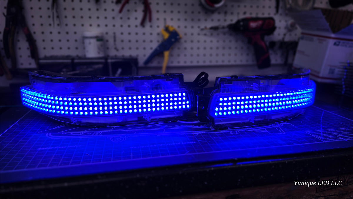 Nissan 350Z BlueGhozt RGB rear bumper LED lights — view 6