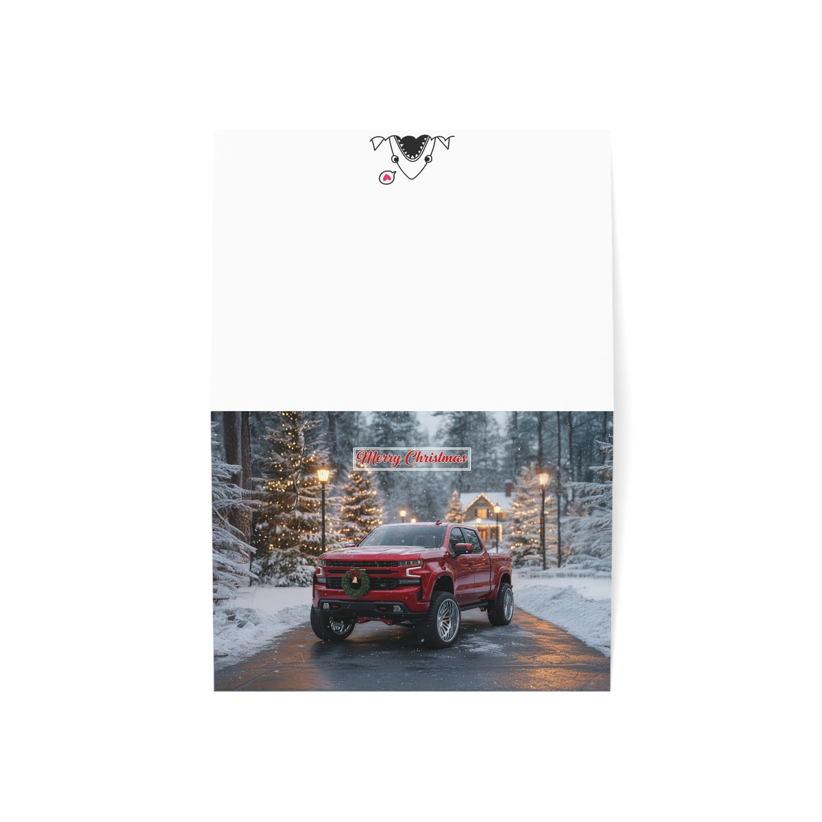 Christmas Chevrolet Silverado greeting card — view 3