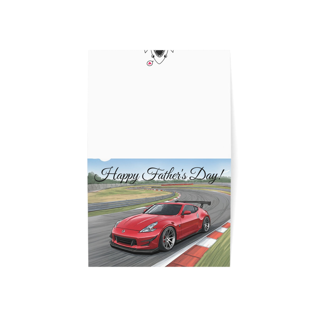Father's Day Nissan 370Z greeting card — view 3