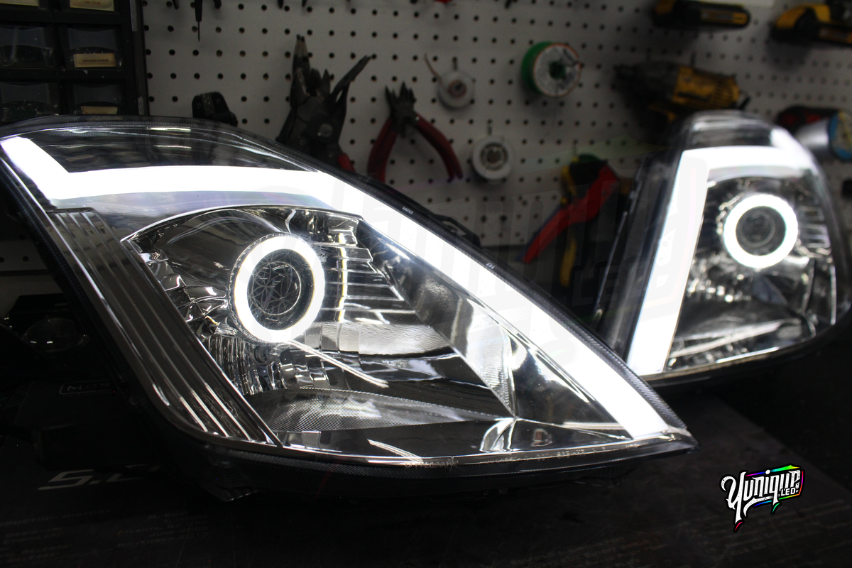 Nissan 350Z Dynamik GT-R style Stage 3 LED headlights — view 5