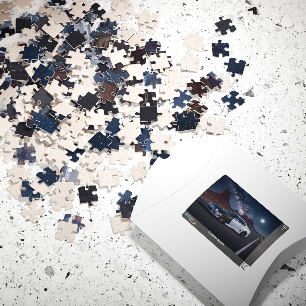 Toyota Supra MK4 nightscape jigsaw puzzle — view 4