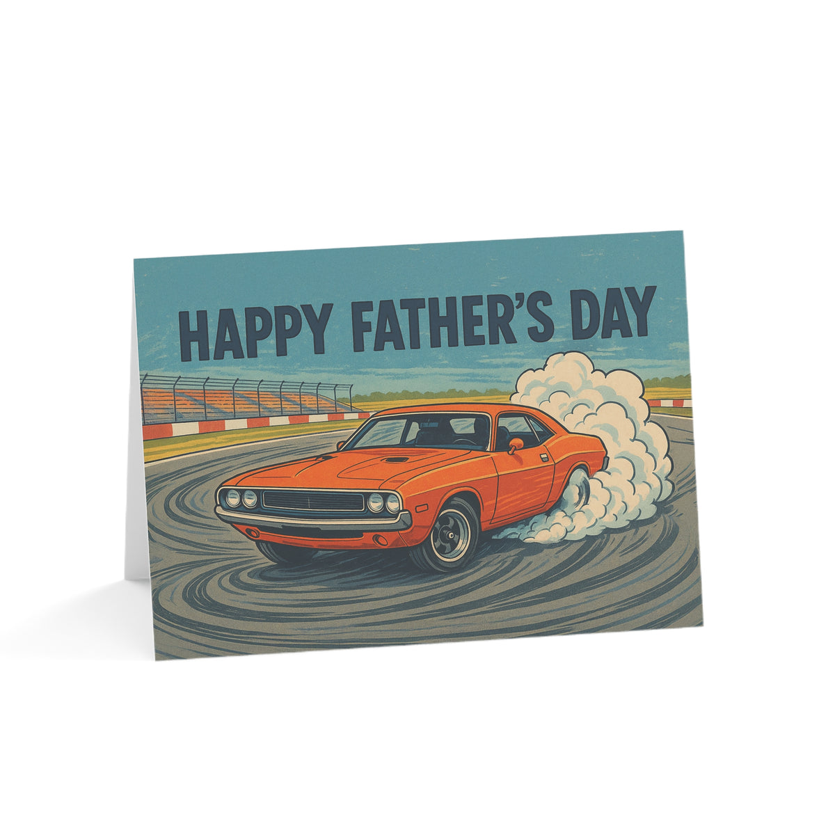 Father's Day Dodge Challenger greeting card