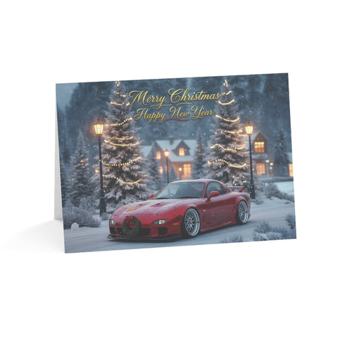 Christmas Mazda RX-7 Greeting Card