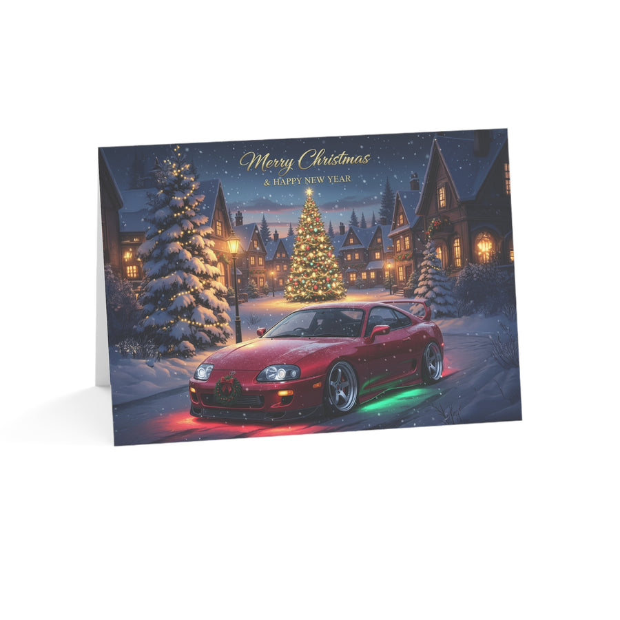 Christmas Toyota Supra Greeting Card