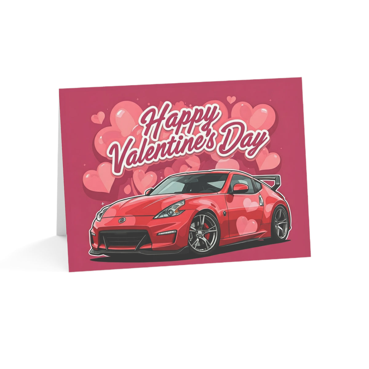 Valentine's Day Nissan 370Z greeting card