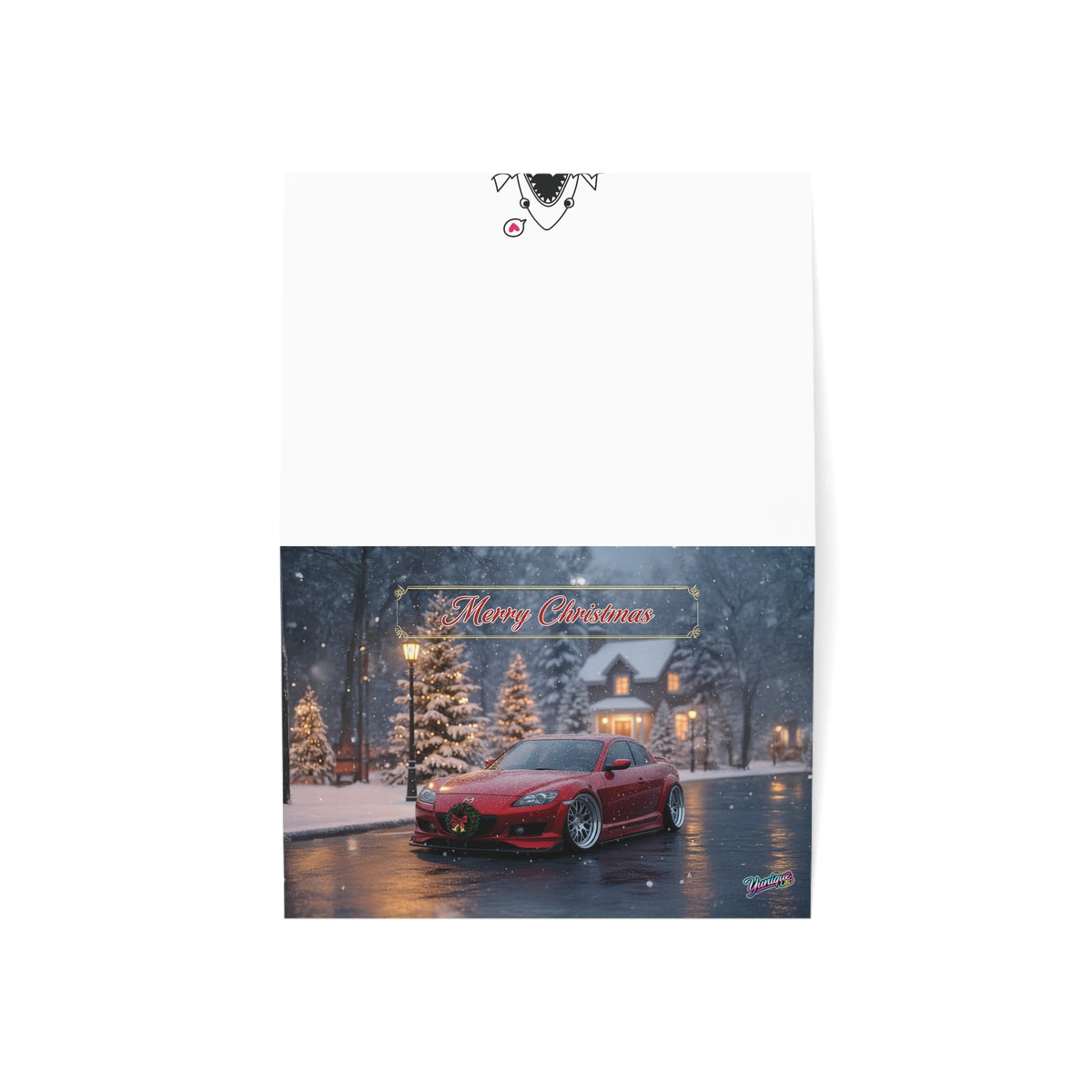 Christmas Mazda RX-8 greeting card — view 3