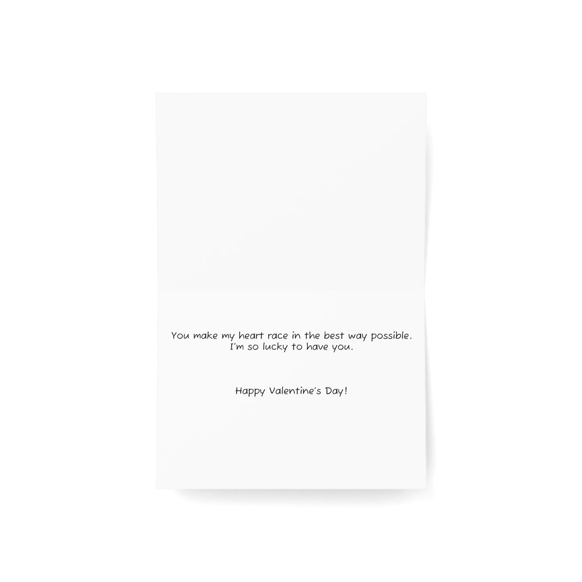 Valentine's Day Nissan 370Z greeting card — view 4