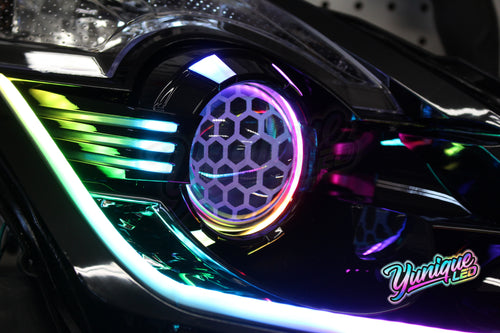 03-09 Nissan 350z BlueGhozt Iron Man Headlights