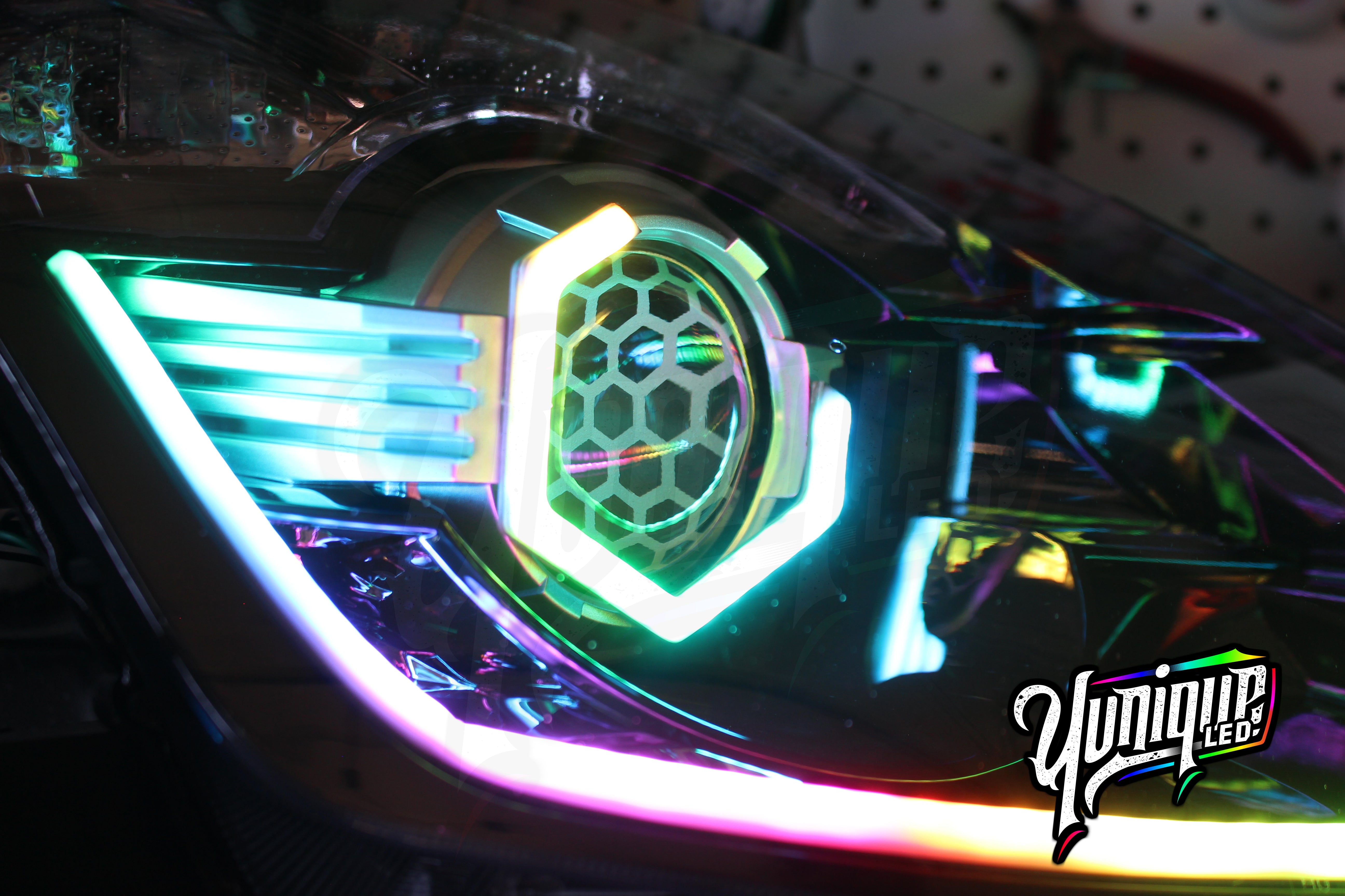 Nissan 350Z Hex Stage 3 RGB Headlights | Yunique LED – Yunique LED LLC
