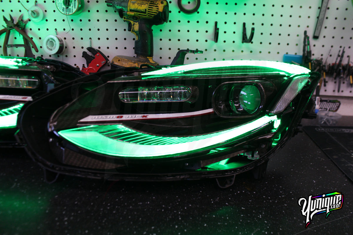 2024+ Nissan Z (Z35) custom LED headlights — view 2