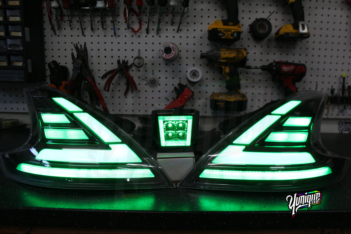 Nissan 370Z RGBW Ghozt custom LED taillights — view 5