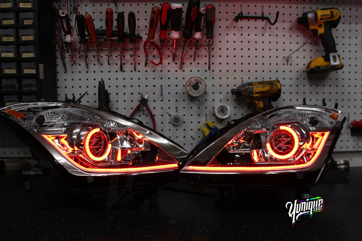 Nissan 350Z new-style BlueGhozt Stage 3 LED headlights — view 5