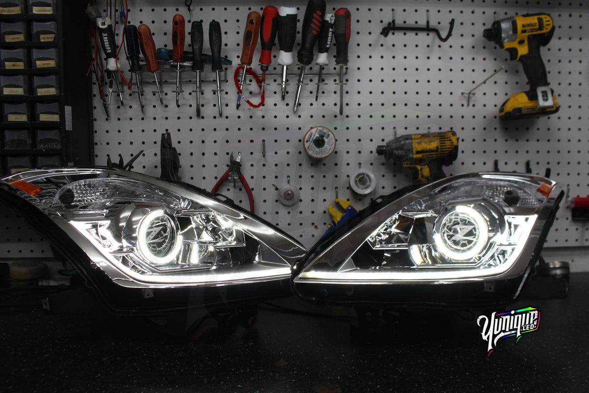 Nissan 350Z new-style BlueGhozt Stage 3 LED headlights — view 8