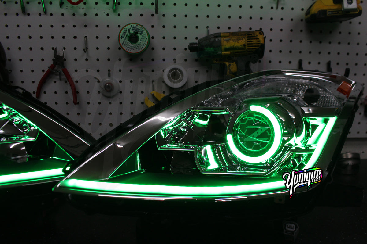 Nissan 350Z new-style BlueGhozt Stage 3 LED headlights — view 10