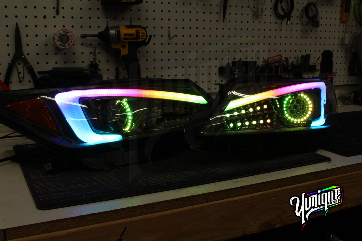 2011-2013 Scion tC BlueGhozt Stage 3 custom LED headlights — view 7