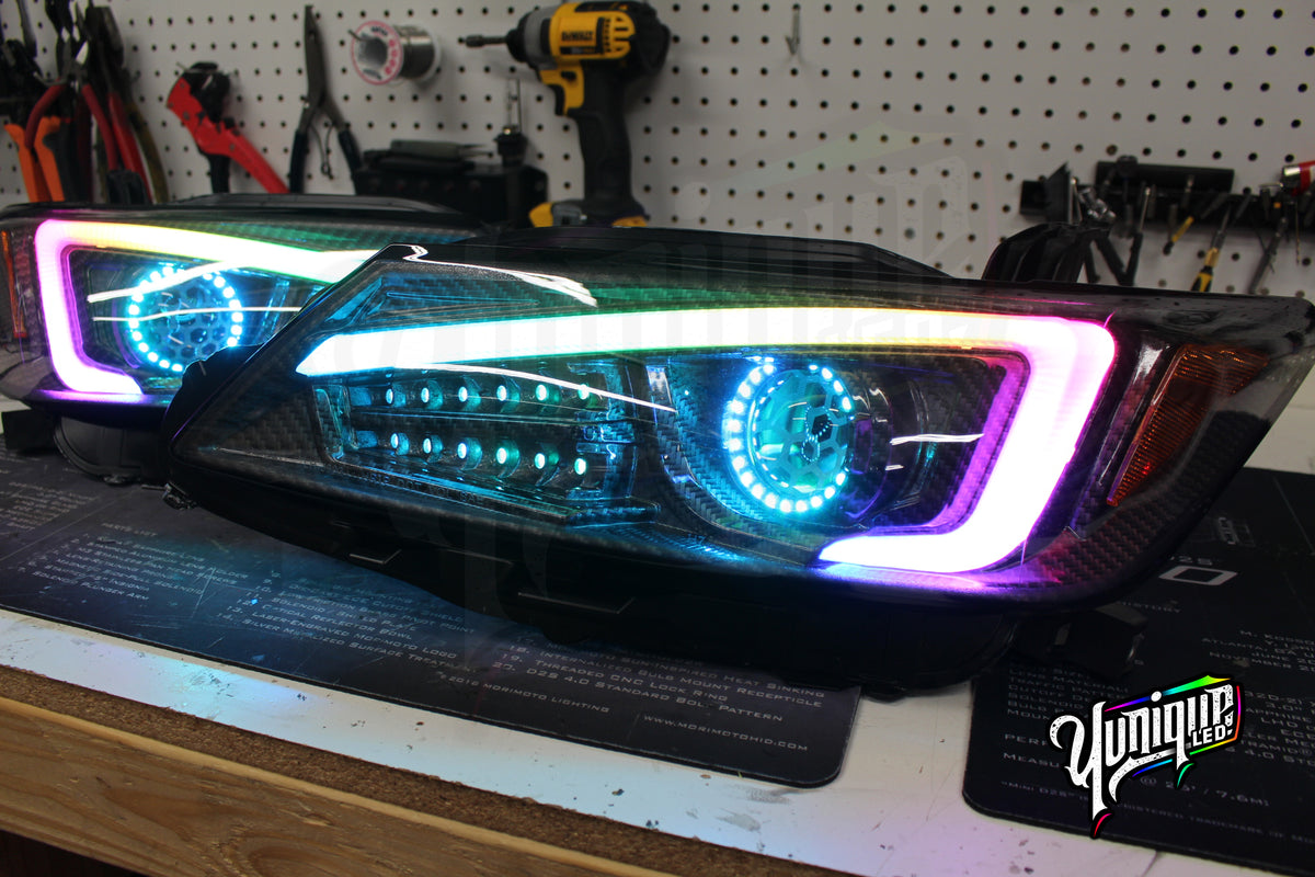 2011-2013 Scion tC BlueGhozt Stage 3 custom LED headlights — view 10