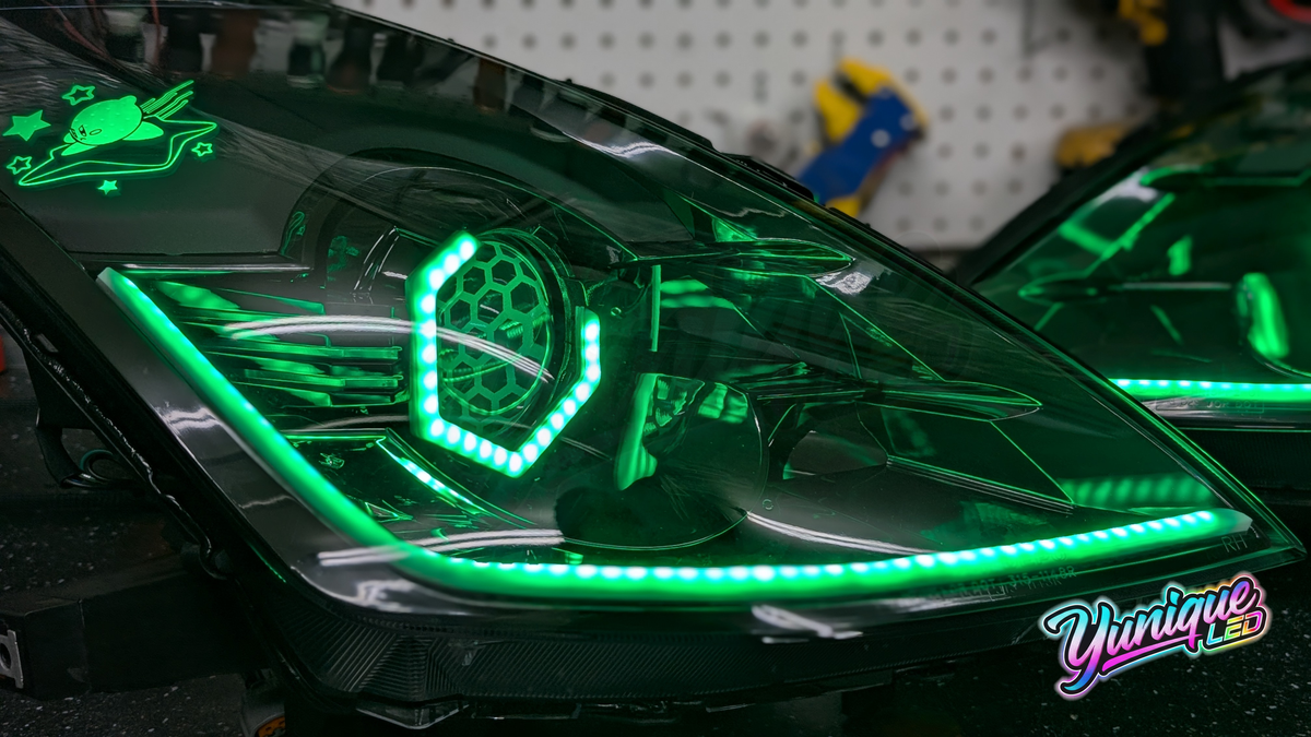 Nissan 350Z BlueGhozt Design Series RGB LED headlights — view 7