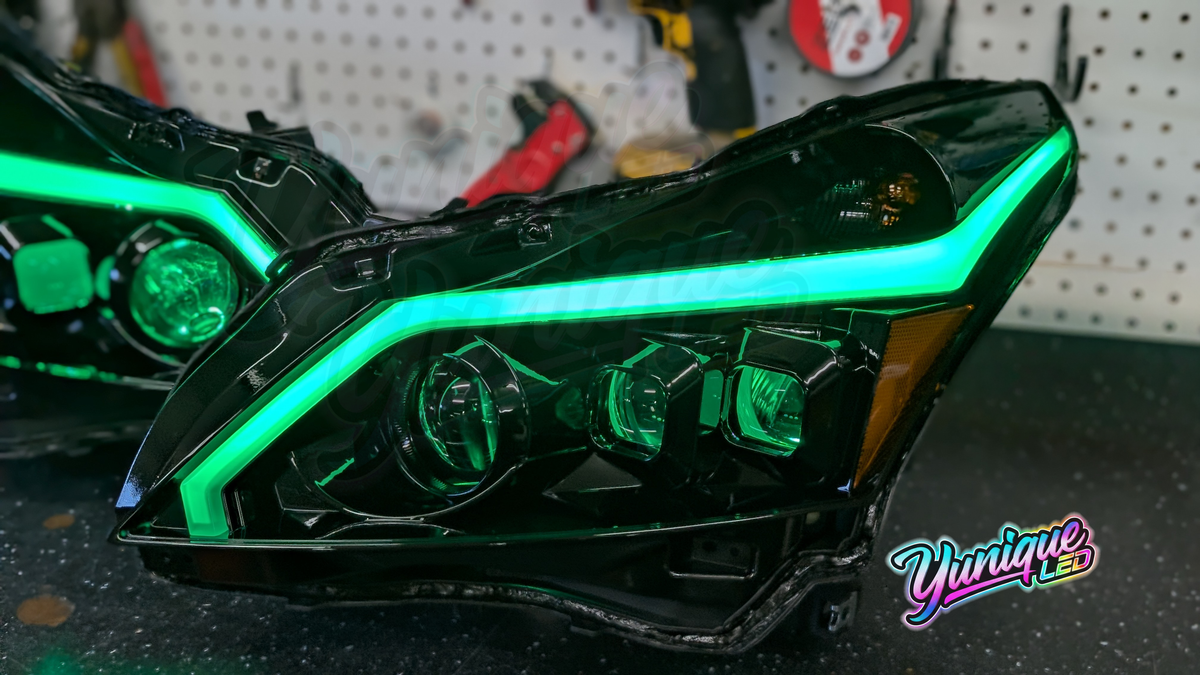 Infiniti G37 Sedan BlueGhozt Stage 3 LED headlights — view 11