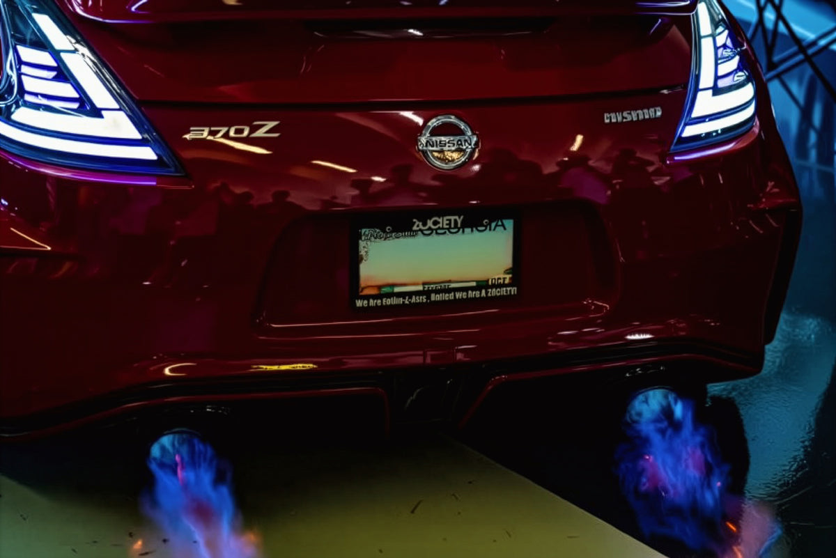Nissan 370Z RGBW Ghozt custom LED taillights — view 8