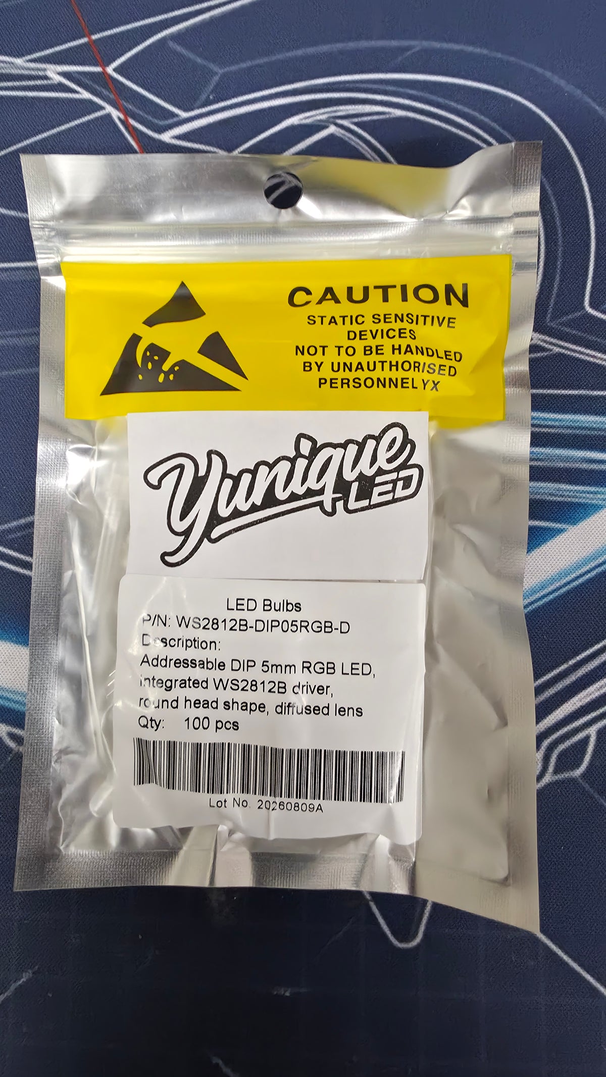 RGB Flow 5mm Addressable LEDs — WS2812B (100 or 500 Pack)