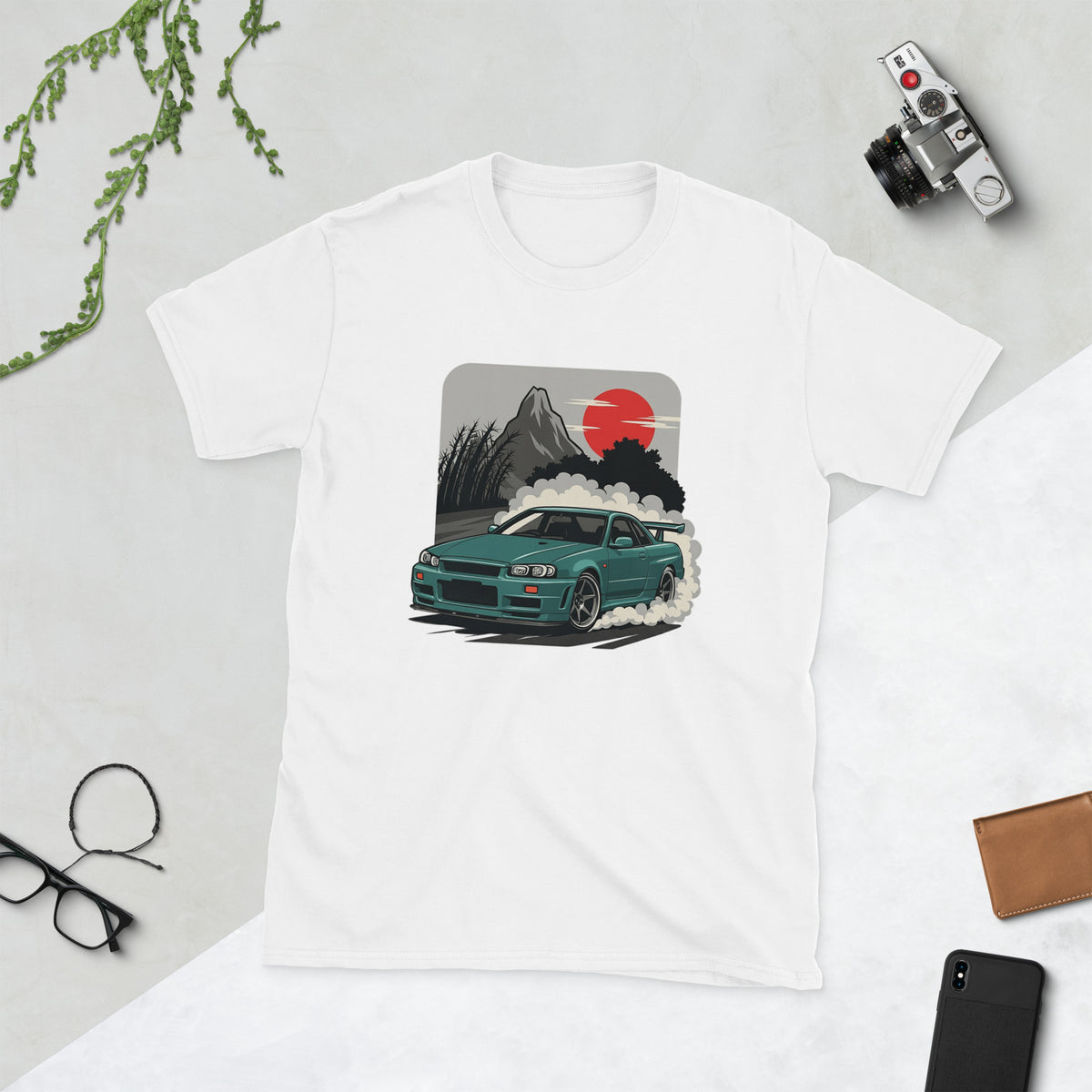 Nissan Skyline GT-R R34 JDM T-shirt — mockup 6