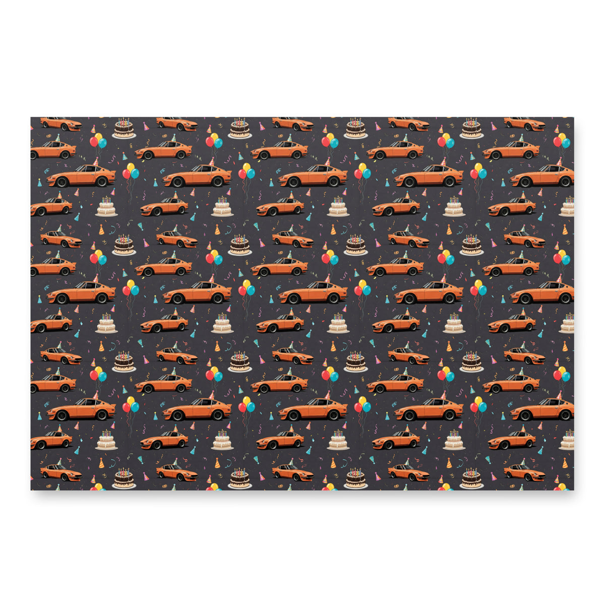Nissan 350Z birthday wrapping paper sheets — view 7