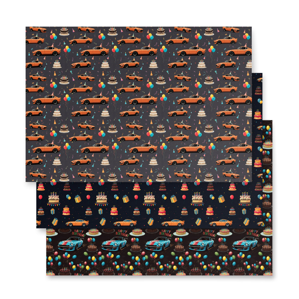 Nissan 350Z birthday wrapping paper sheets — view 8