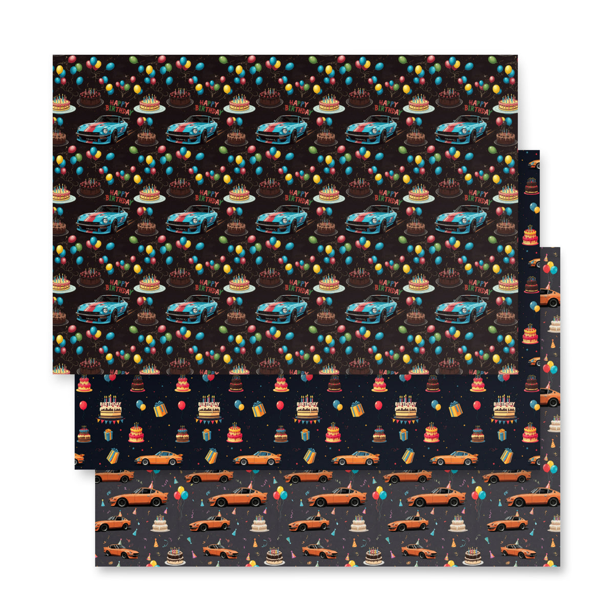 Nissan 350Z birthday wrapping paper sheets — view 10