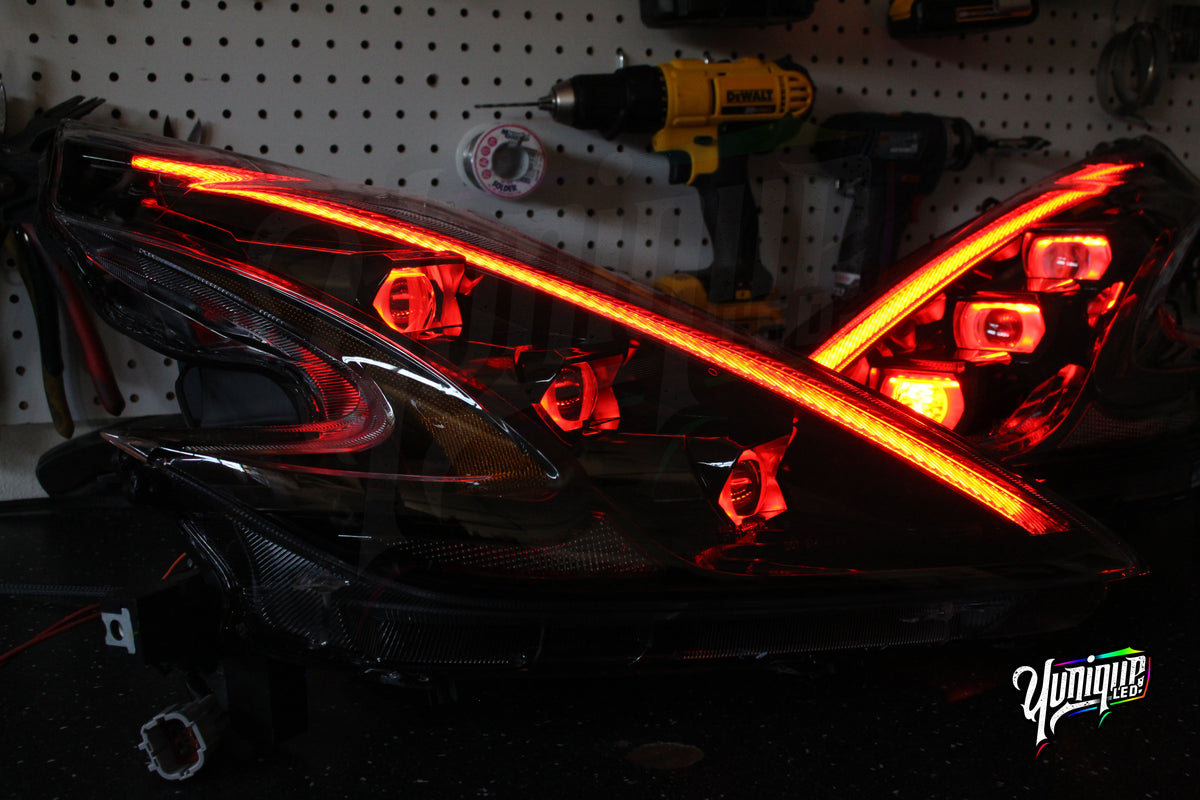Nissan 370Z BlueGhozt Stage 3 XB LED headlights — view 5