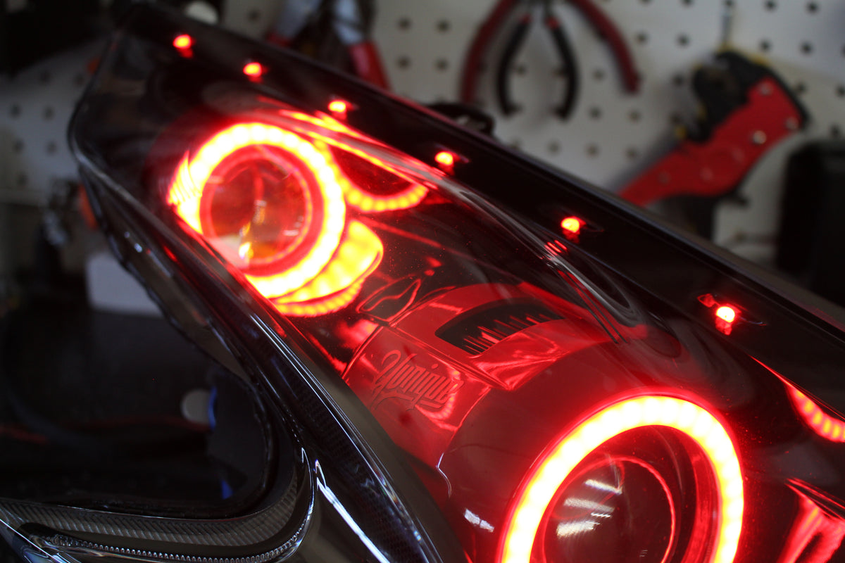 Nissan 370Z custom LED headlights — view 8