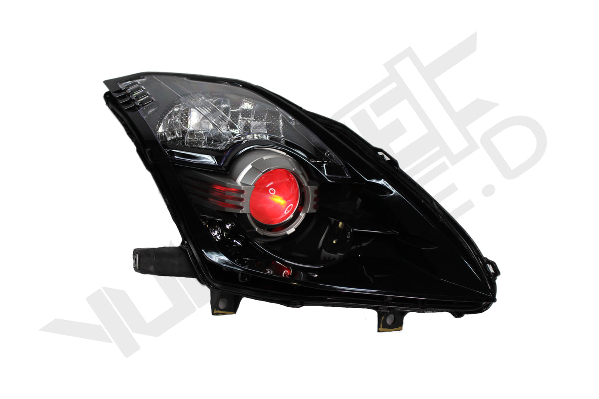 Nissan 350Z RGB Demon Eyez custom LED headlights — view 4
