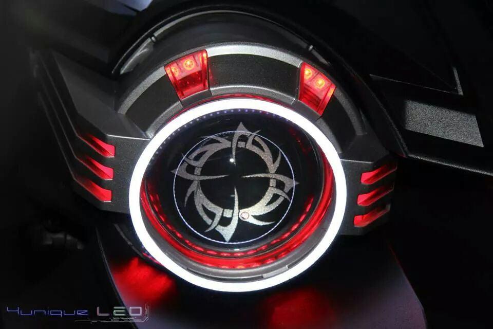 Nissan 350Z custom LED headlights — view 3