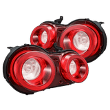AlphaRex NOVA Prismatic LED Tail Lights for 2009-2025 Nissan GT-R R35 Red Clear - main view