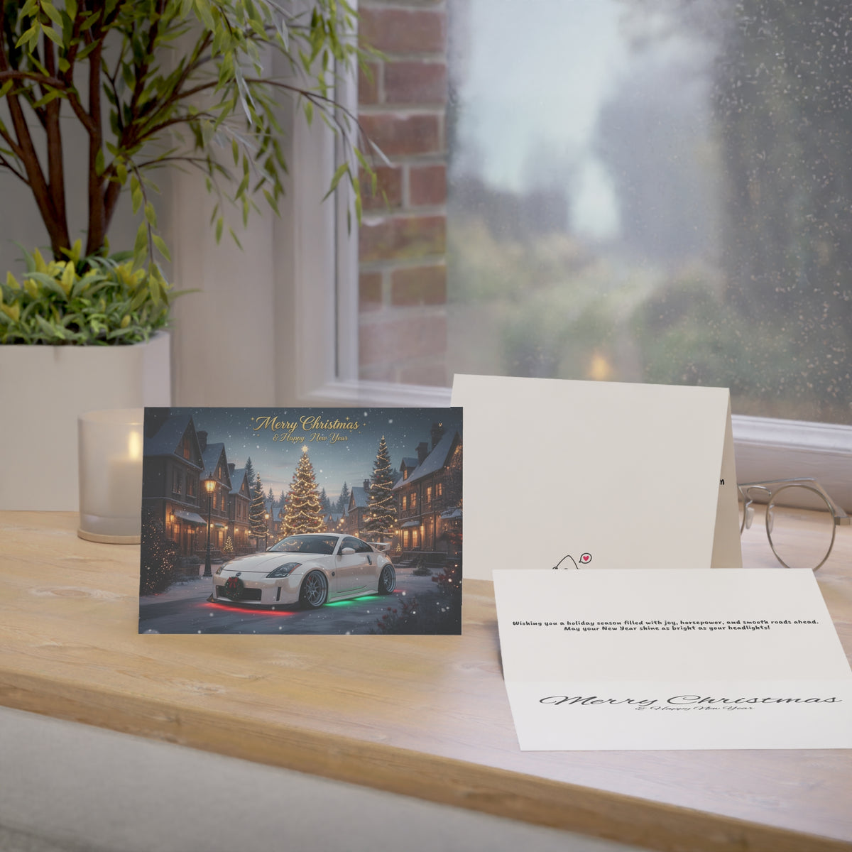 Christmas Nissan 350Z greeting card — view 5