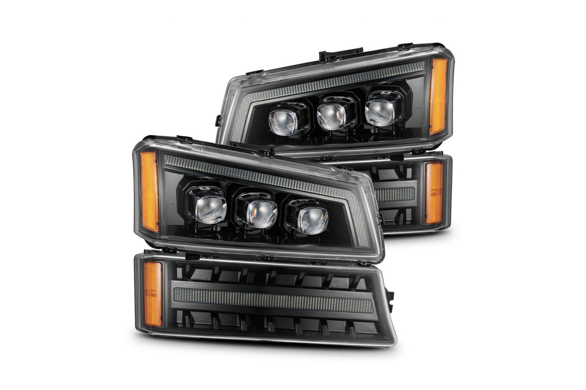 Silverado AlphaRex NOVA Headlights - quad projector detail