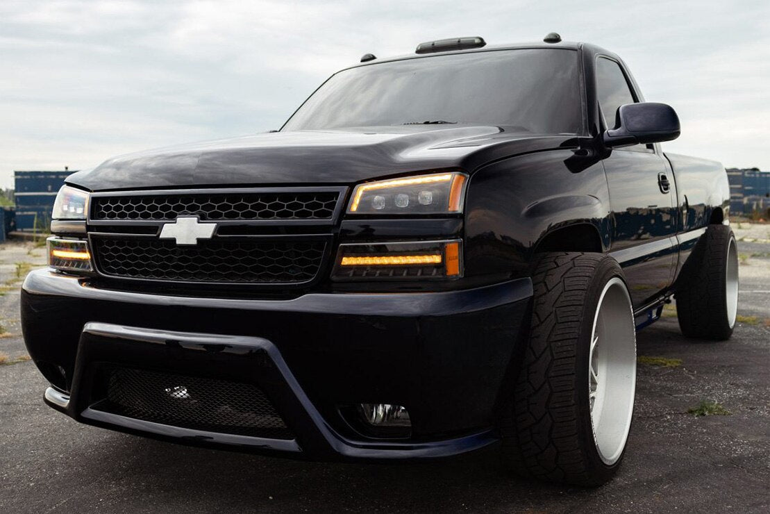 Silverado AlphaRex NOVA Headlights - installed on truck
