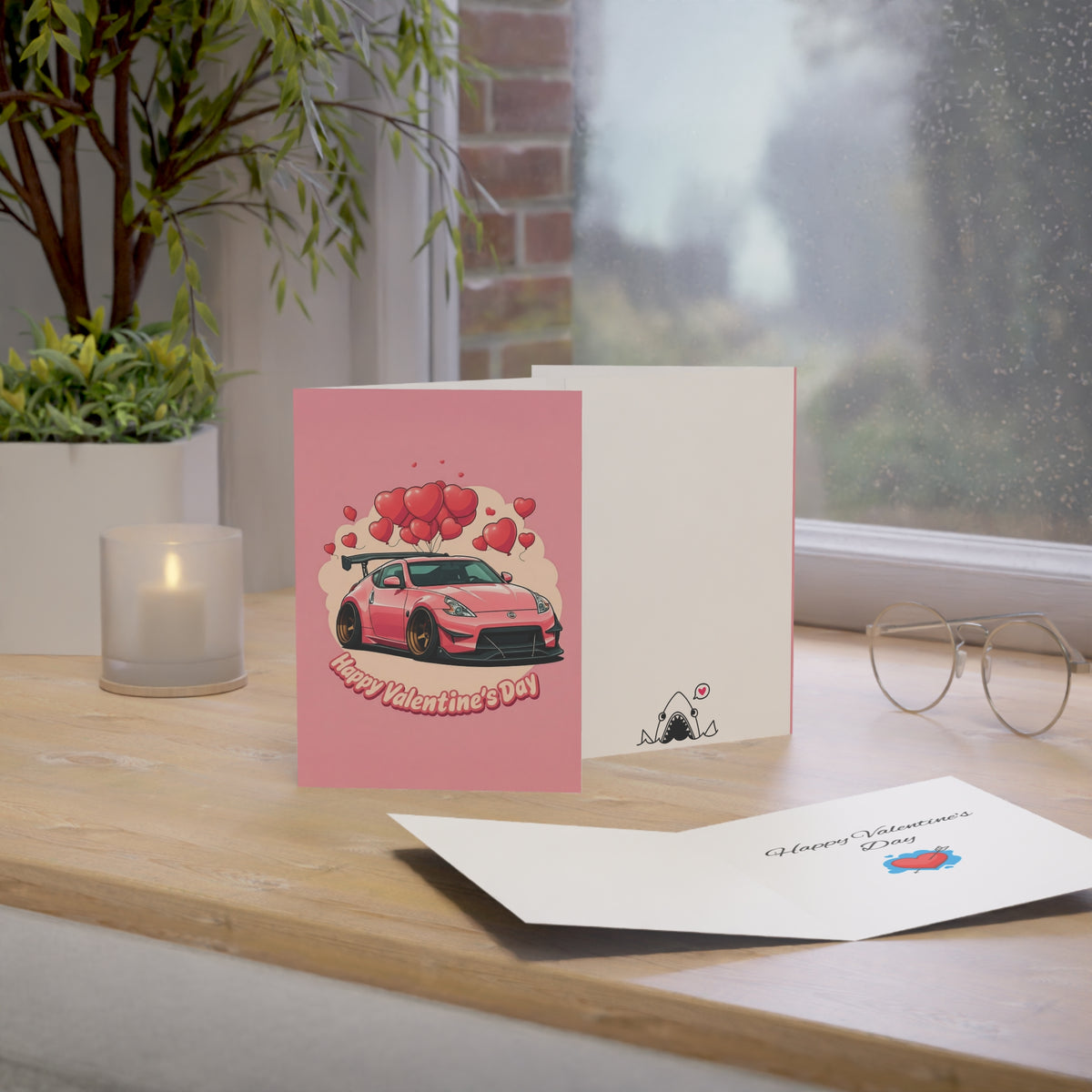 Valentine's Day Nissan 370Z greeting card — view 4