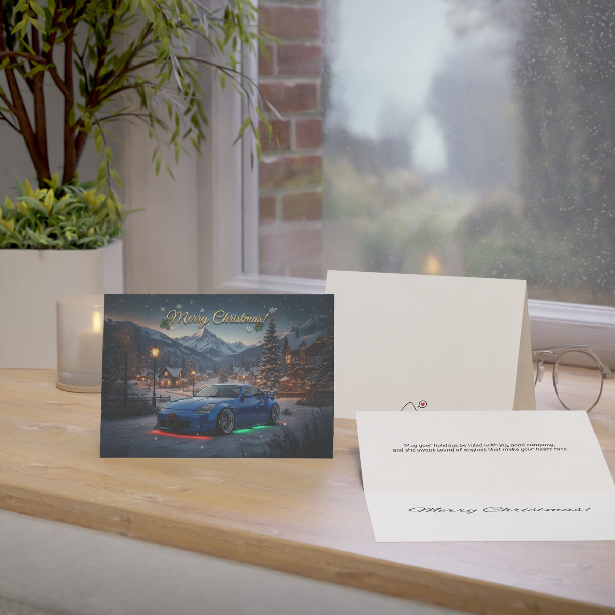 Christmas Nissan 350Z greeting card — view 5