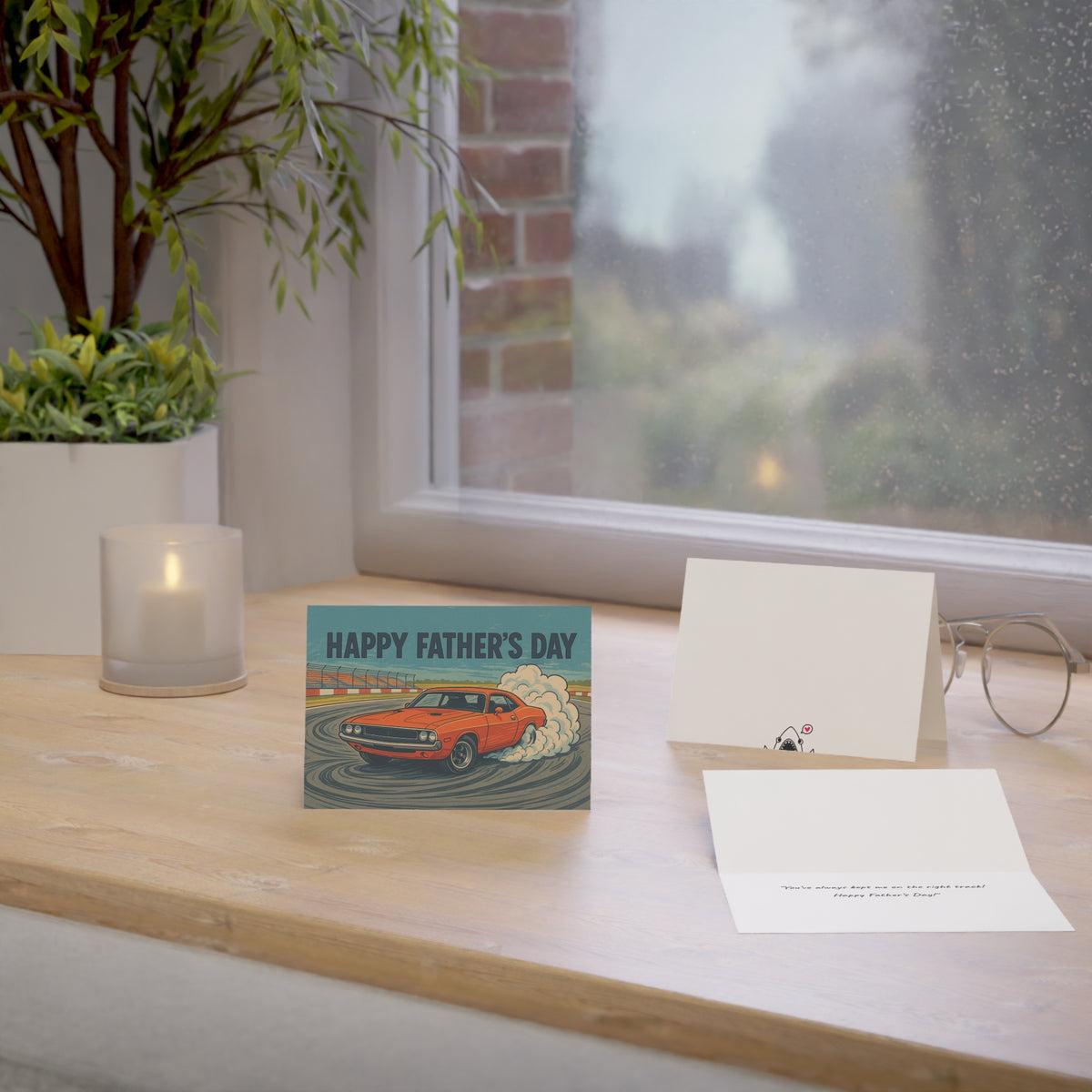 Father's Day Dodge Challenger greeting card — view 5
