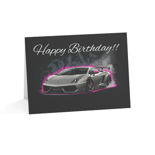 Birthday Lamborghini Greeting Card