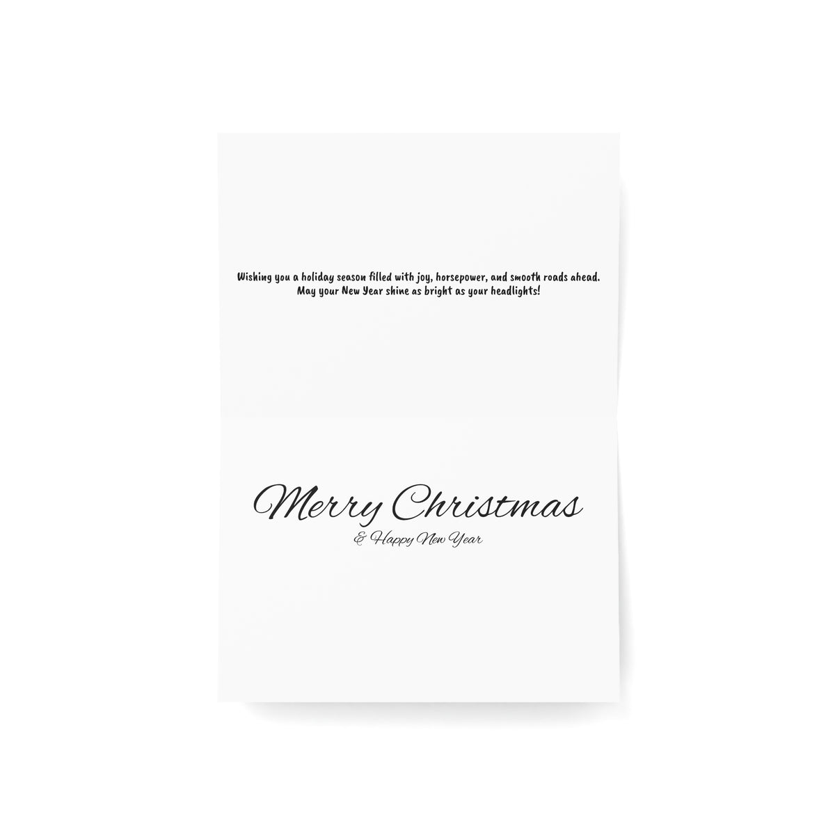 Christmas Nissan 350Z greeting card — view 4